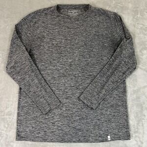 Bruce Bolt Shirt Mens XL Gray Long Sleeve Stretch Performance Crew Neck Top